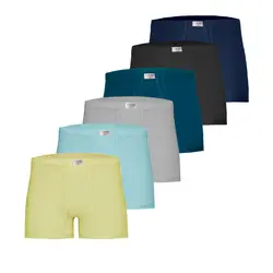 ست شورت و زیرپوش مردانه تولیدی پاران مدل اقتصادی مجموعه 6 عددی