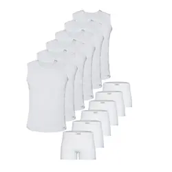 ست شورت و زیرپوش مردانه پنبینه مدل صادراتی مجموعه 6 عددی