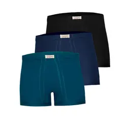 ست شورت و زیرپوش رکابی مردانه پنبینه مدل پادار مجموعه 3 عددی