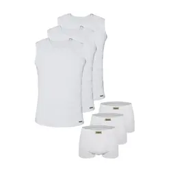 ست شورت و زیرپوش مردانه تولیدی پاران مدل صادراتی مجموعه 3 عددی