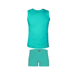 ست شورت و زیرپوش مردانه تولیدی پاران مدل صادراتی مجموعه 3 عددی