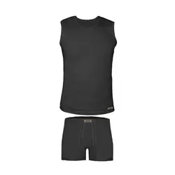 ست شورت و زیرپوش مردانه تولیدی پاران مدل صادراتی مجموعه 3 عددی