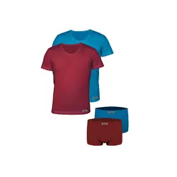 ست شورت و زیرپوش مردانه تولیدی پاران مدل صادراتی مجموعه 2 عددی