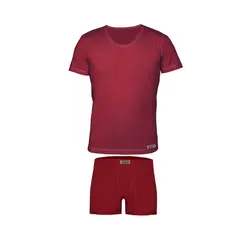 ست شورت و زیرپوش مردانه تولیدی پاران مدل نخ پنبه خالص صادراتی مجموعه 3 عددی