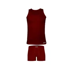 ست شورت و زیرپوش مردانه تولیدی پاران مدل صادراتی مجموعه 3 عددی