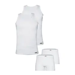 ست شورت و زیرپوش مردانه تولیدی پاران مدل صادراتی مجموعه 2 عددی