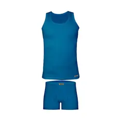 ست شورت و زیرپوش مردانه تولیدی پاران مدل نخ پنبه خالص صادراتی