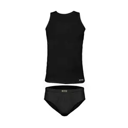 ست شورت و زیرپوش مردانه تولیدی پاران مدل نخ پنبه خالص صادراتی مجموعه 2 عددی