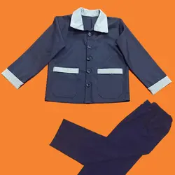 یونیفرم  دبستان پسرانه آبی  در تعداد طبق الگو و رنگ شما