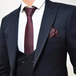 کت و شلوار مردانه مشکی سوپر کش به همراه جلیقه