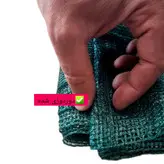 تور سبز سایبان لبه دوزی شده 80% شید عرض 3 متر ضدآفتاب (آنتی یووی ) تورینه بافت