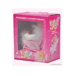 عروسك بچه فرشته كتابخوان باصندلی موزيكال حركتی - اسباب بازی ترگل