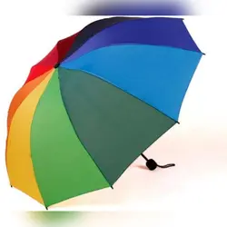 چتر رنگین کمانی تاشو کاملاً دستی ضد آب با کیفیت وارداتی - اسباب بازی ترگل