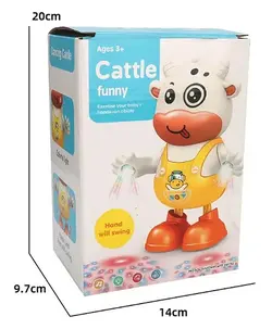عروسک گاو بامزه موزیکال با رقص نور رقصنده - اسباب بازی ترگل