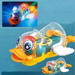 اسباب بازی اردک چرخ دنده ای موزیکال چراغدار - اسباب بازی ترگل