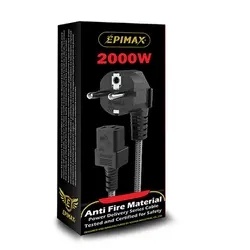 کابل برق سه پین منبع تغذیه کامپیوتر Epimax مدل ec-86