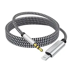 کابل صدا LENYES آیفون LIGHTNING به AUX 3.5 مدل AX99