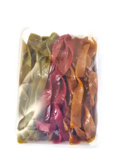 لواشک اسپاگتی نیم کیلویی (500 گرم)میکس با سس مخصوص محصول شرکت ایوان