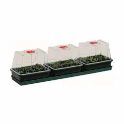 کلون باکس گرین هوس هیتر دار گارلند 3 محفظه | Garland 3 Compartment Mini Greenhouse with Heating