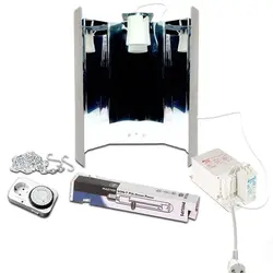 ست لامپ رشد گیاه 600 وات دوره رشد و گلدهی گرین پاور فیلیپس | Philips 600w GreenPower SHP Set & Mirror Reflector