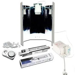 ست لامپ رشد گیاه 250 وات دوره رشد و دوره گلدهی فیلیپس | Philips 250w Grow/Bloom Set & Mirror Reflector