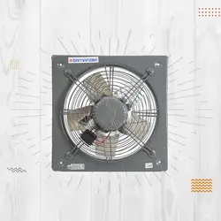 هواکش صنعتی فلزی پروانه استیل 50 سانتی متری 1350 دور دمنده مدل VIS-50D4S