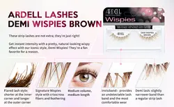 مژه قهوه ای دمی ویسپایس آردل