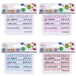 مژه رنگی میکس سایزقرمز بدون گره آردل