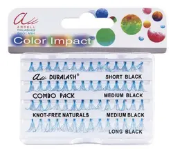 مژه رنگی میکس سایز آبی بدون گره اردل