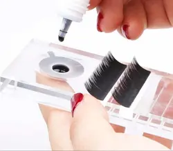 کریستال چسب کاشت مژه با ردیف والیوم