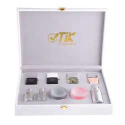 ست کاشت ناخن 9 تیکه با کیف چرم با ماسک مخصوص و سوهان ناخن