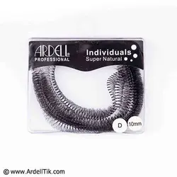 مژه ریسه ای ۱۰ریسه ای ۱۰ میل - مدل فرDآردلARDELLمو طبیعی ۱۰۰%