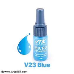 رنگ تاتو تیک - پایه آب - رنگ آبی V23