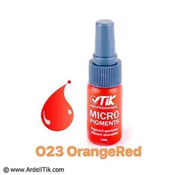 رنگ تاتو تیک - پایه آب - Orange Red O23-قرمز نارنجی
