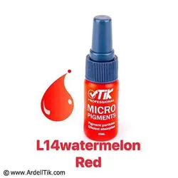 رنگ تاتو تیک - پایه آب - Watermelon Red - L14