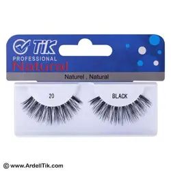مژه جفتی تیک - نخ نامرئی - شمارهTIK-20طلقی سفید