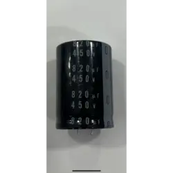 خازن 820 میکرو فاراد 450 ولت الکترولیت