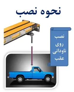 چراغ گردان ال ای دی ، رنگ زرد ، مناسب نیسان ( گردون LED )
