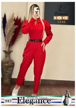 اورال مجلسی زنانه Elegance ۹۸۷ مدل مام فیت همراه کمربند سایز ۳۶ تا ۴۲ خاص و شیک ارسال رایگان