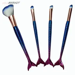 براش طرح پری دریایی 4 تیکه - فروشگاه نیل مارکت