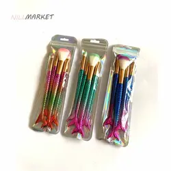 براش طرح پری دریایی 4 تیکه - فروشگاه نیل مارکت