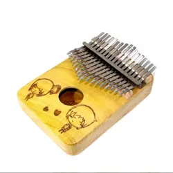 خرید کالیمبا 17 تیغه بلوط طرح چهره آکبند - دنیای ساز