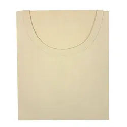 زیرپوش مردانه یقه گرد رنگ کرم/ تمام نخ