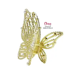 کلیپس مو مجلسی مدل پروانه ای طلایی