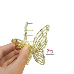 کلیپس مو مجلسی مدل پروانه ای طلایی
