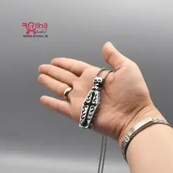 گردنبند تابوت درب باز شو مدل اسکلتی با طرح صلیب