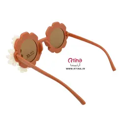 عینک دودی دخترانه بچه گانه طرح بابونه