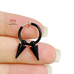 گوشواره بدون سوراخ گوش دخترانه پسرانه فنری