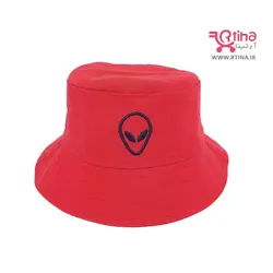 کلاه باکت هد دخترانه/ bucket/  رنگ قرمز آلین