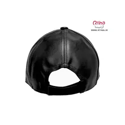 کلاه چرم مشکی نقابدار طرح ساده (زنانه و مردانه)